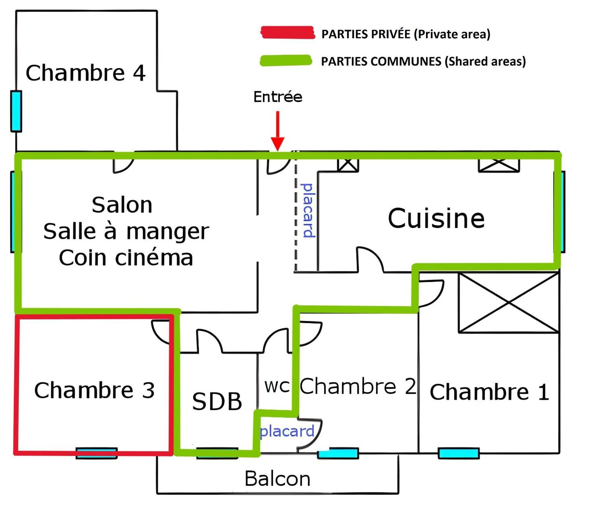 Chambre En Colocation Fille, Proche Mer, Climatisation Toulon Phòng bức ảnh